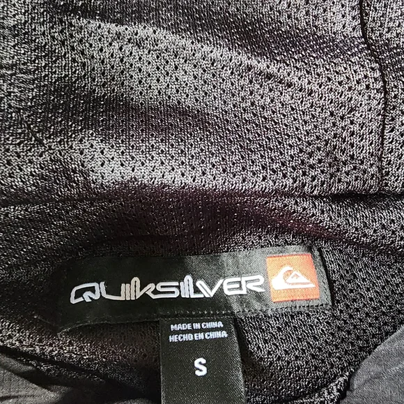 Men's Black Quiksilver Hooded Jacket - Picture 6 of 9